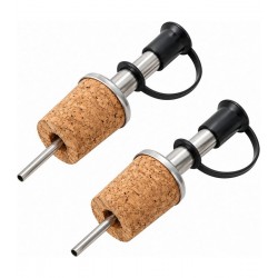 Jogo 2 Bicos Dosadores De Aço Inox com Cortiça